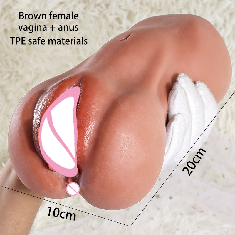 Sex Toys 3D Rubber Vagina Real Pocket Pussy Anal Sex Toys Artificial Vagina Adult Toys For Men Sex Shop Vagina Sex for Men