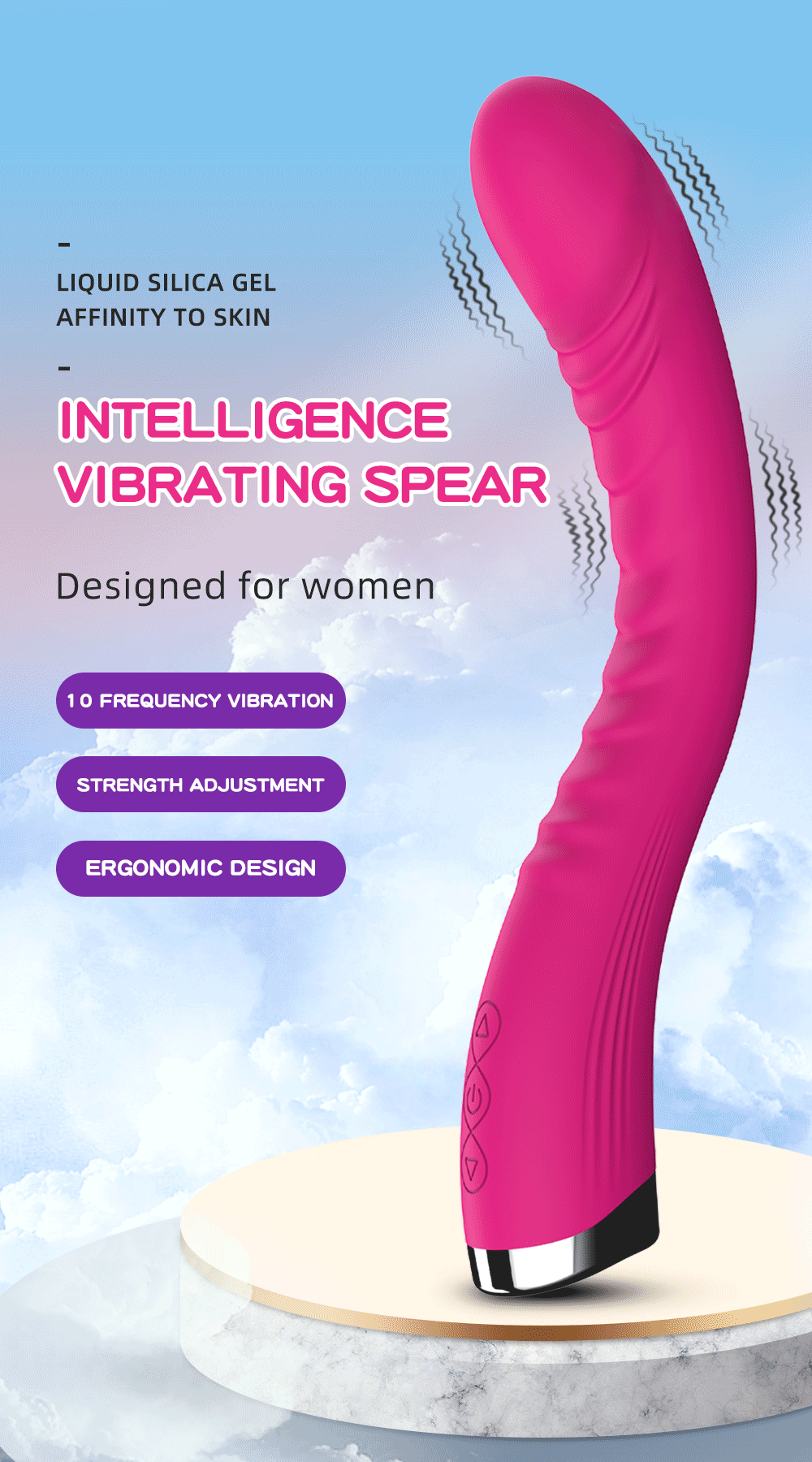 Long Vibrator Dildo Sex Toys For Women Powerful Vibro Magic Wand Clitoris And G Spot Stimulator Female Masturbation Adult Goods