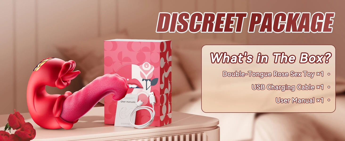 Adult Sex Toys for Women 4in1 Vibrator with Tongue Thrusting Dildos G Spot Dildo 10 Clitoral Licking Modes Female Masturbation