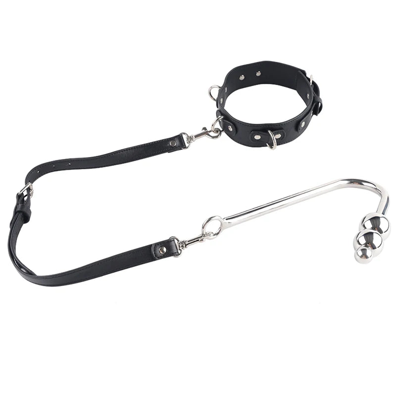 Sex Anal Hook Bdsm Hancuffs and Collar Sex Toys for Man Women Metal Butt Hook Chastity Device Anal Sex Toys BDSM Gay and Couple