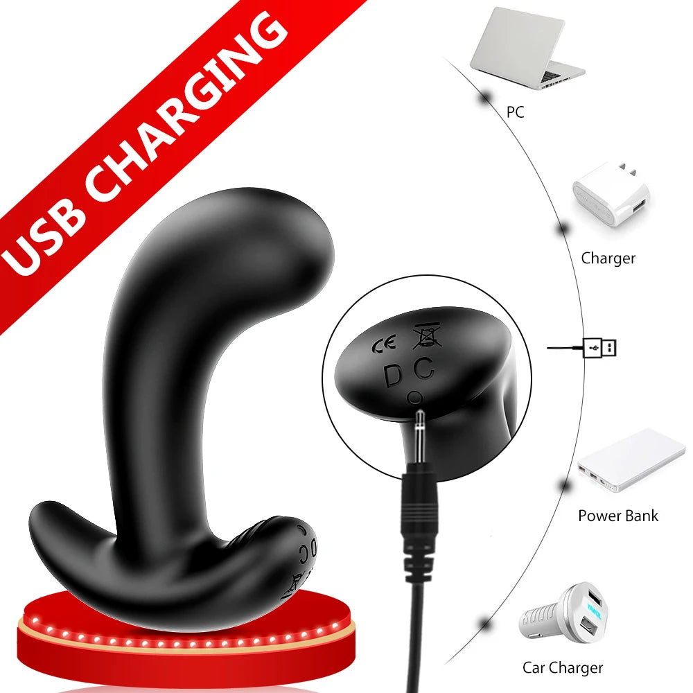 Silicone Anal Plug Vibrator Adult Sex Toys For Women Men Gay Butt Plug Wearable Prostate Massager Dildo Masturbator Sex Machine