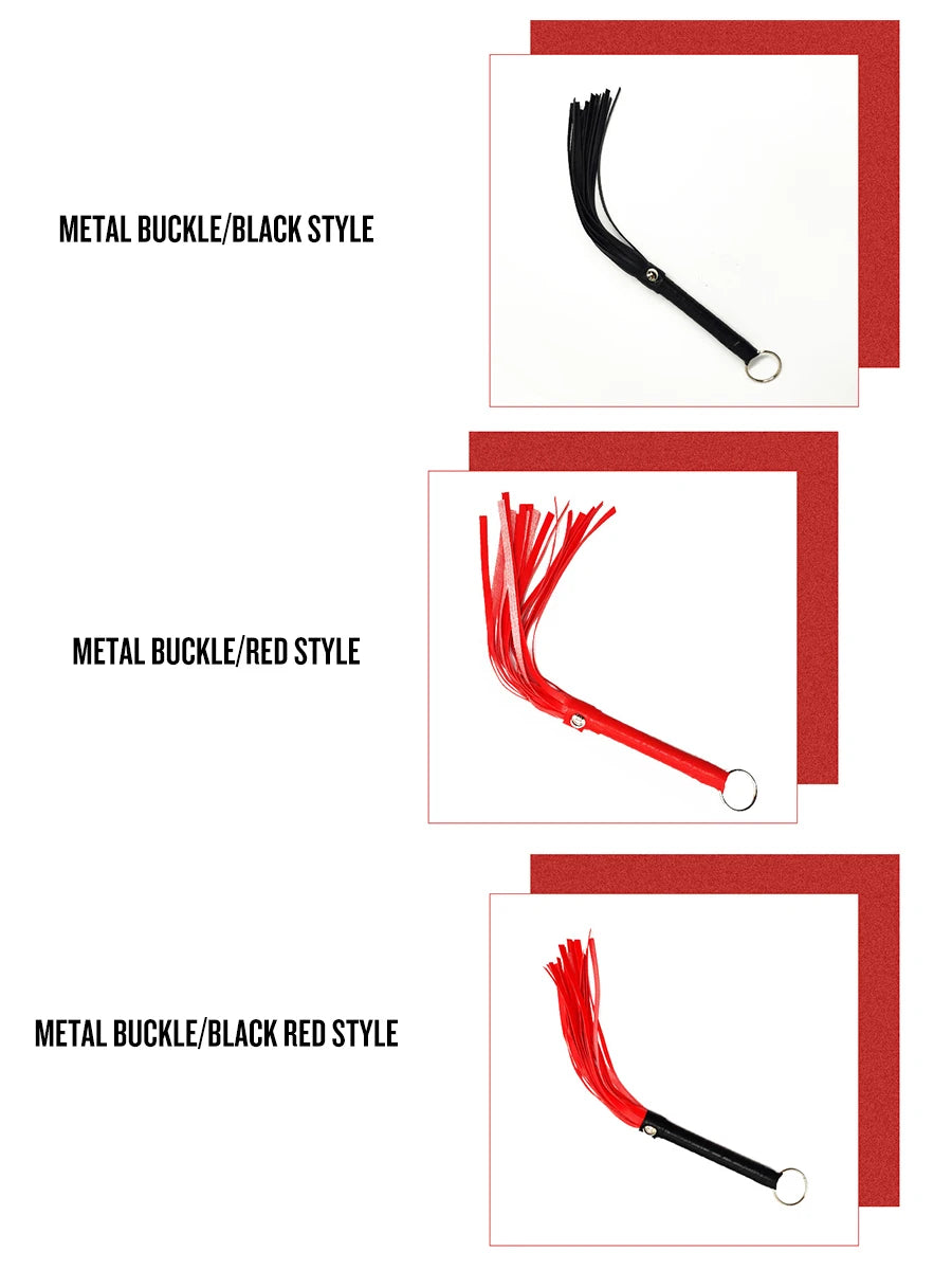 1pc Adult Sex Toys, Sm Training, Punishment Tools, Black Small Leather Whips  couples adult sex card game