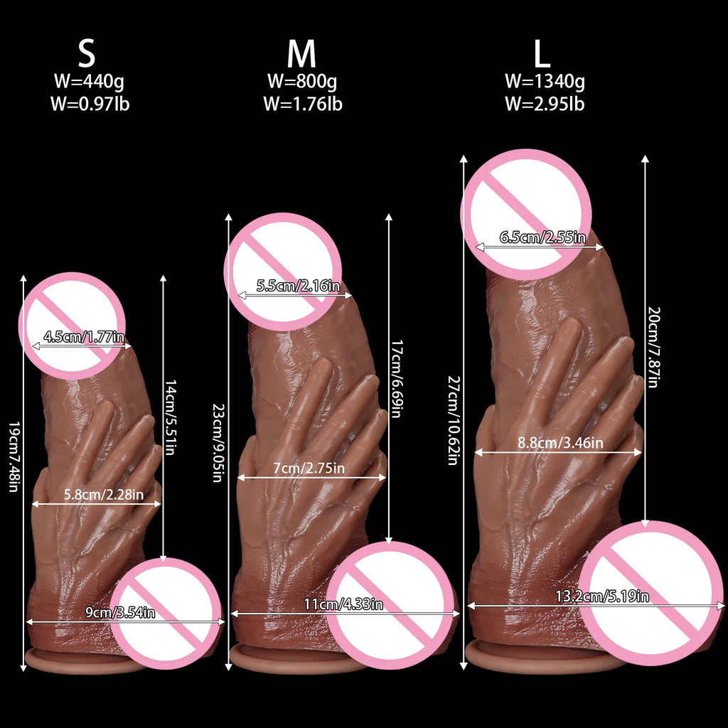 5 Size New  Realistic Giant  Dildo Silicone Animal Penis Adult Sex Toys Women Rapid Orgasm Masturbation Tool Oversized Soft Dick