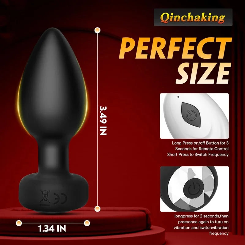 Adult Sex Toys Vibrating Anal Plugs Sex Toys Anal Massage Devices for Backyard Use Soft Rubber for Masturbation