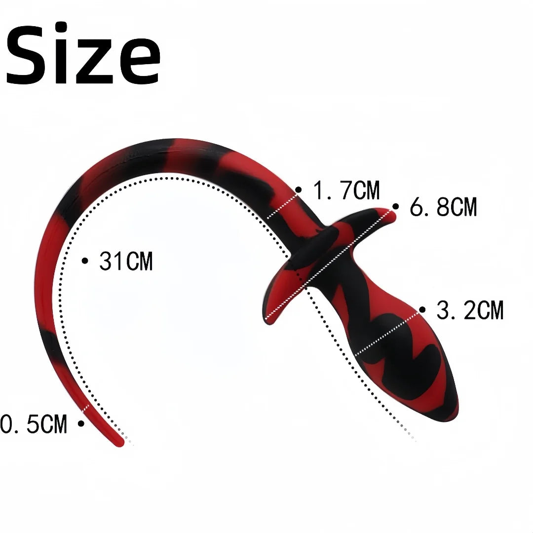 Silicone Dog Tail Anal Plug Cosplay Slave Butt Plug Prostate Massage S Once Torn Silicone Dog Tail Anal Plug Cosplay Slave Butt Plug Prostate Massage S Once Torn