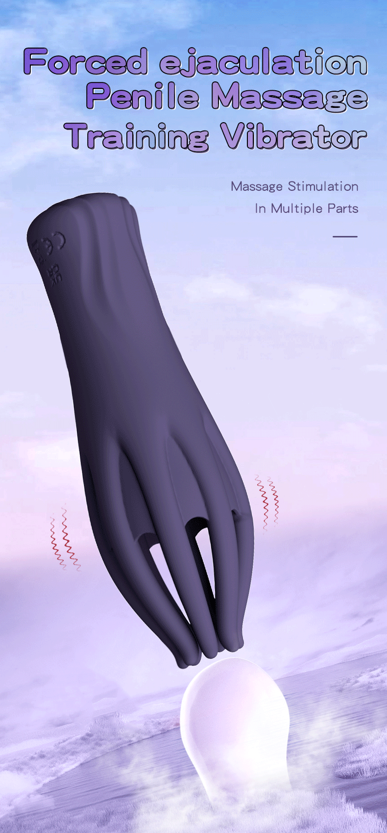 Adult Toys Sex Glans Trainer Penis Massage Male Masturbator Vibrating Glans Vibrator Sex Toys for Men Lasting Delay Endurance