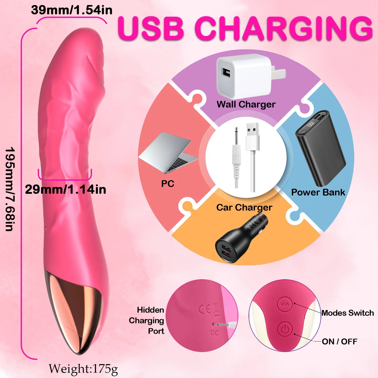 Vibrator Sex Toys for Woman Dildo Magic Wand G-Spot  Anal Clitoris Stimulator Vibrator Female Masturbator Adult Sex Toys 18+