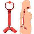 BDSM Handcuff Mouth Gag Sex Toy Set Adult SM Slave Hand Restraint Mouthgag Harness Couple Mouth Opener Ball Hand Cuff Fetish Toy