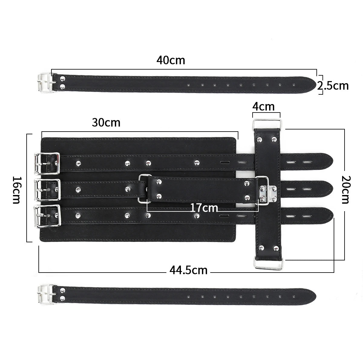 BDSM Bondage Body Restraints Reverse Back Handcuffs Adult Products Sex Game PU Leather Cuffs Sex Toys for Women Couples