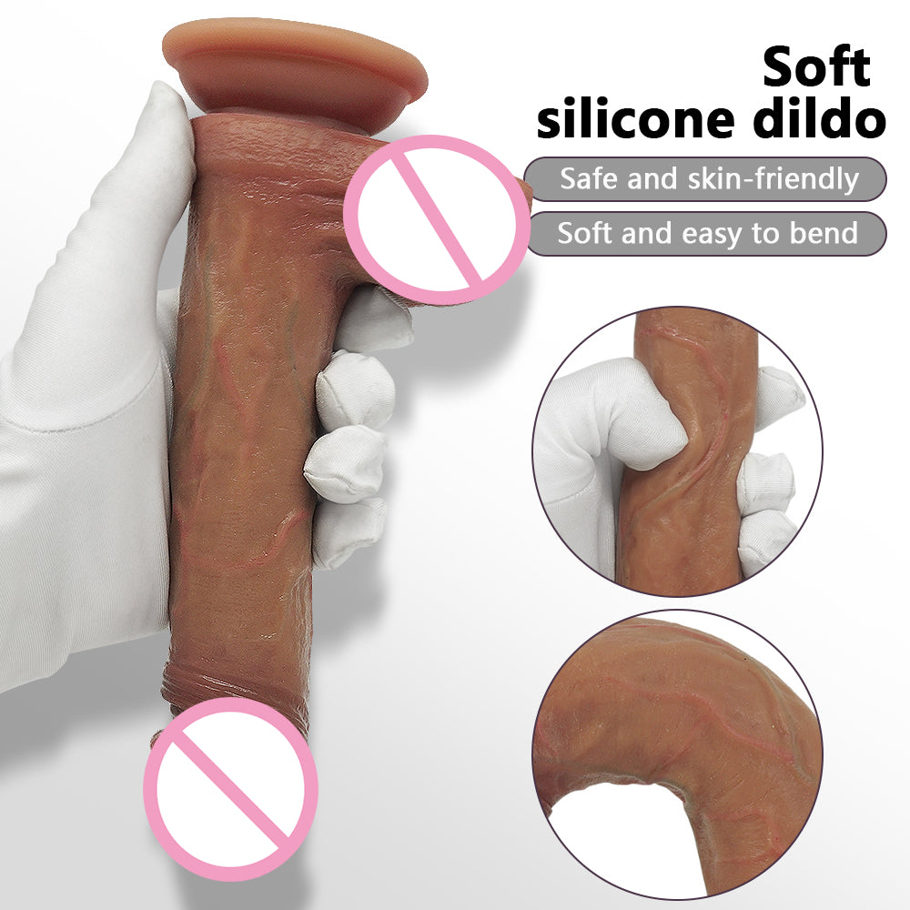 Soft Big Dildo Realistic Slicone Male Artificial Penis With Suction Cup Dick For Woman Masturbator Adult Sex Toys Stiff Dildos