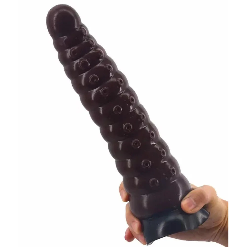 Silicone Simulation Dildo Female Masturbator Clitoris Massager Sex Toy Simulation Caterpillar Dildo