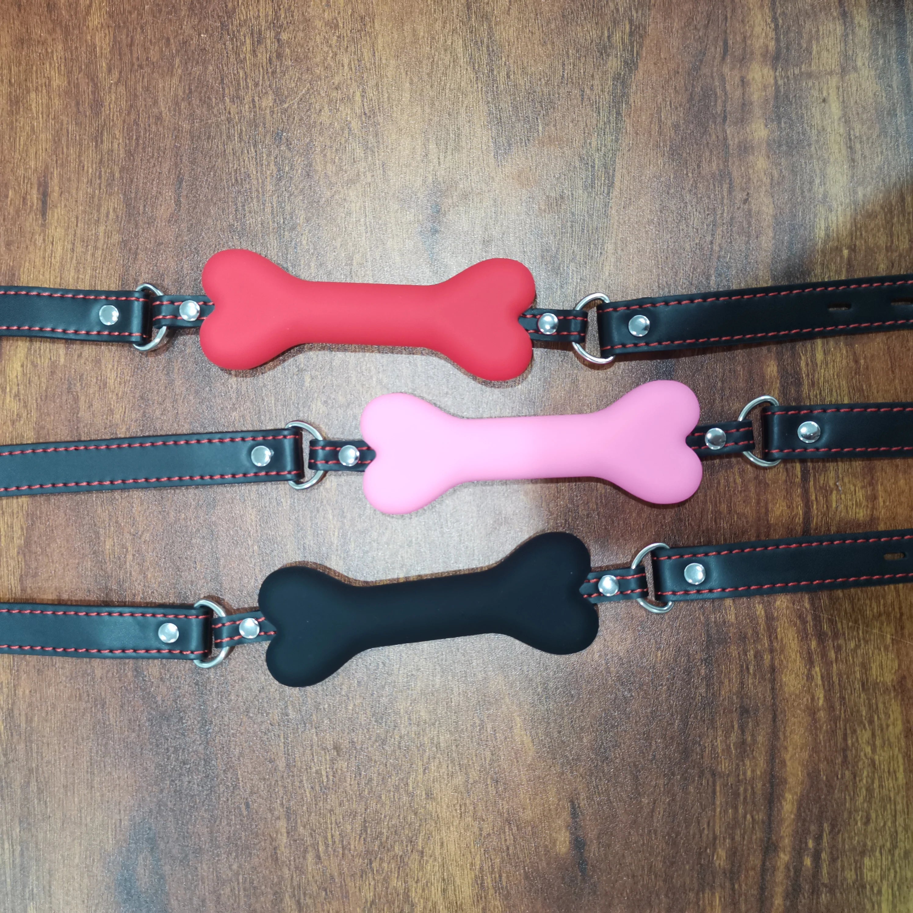 Soft Harness Mouth Silicone Dog Bone Ball Gag Open Mouth Gag Bdsm Bondage Slave Gag Sex Products Sm  Sex Toys for Women