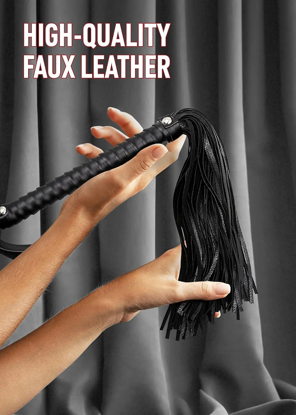 Premium BDSM Leather Bonddage, SM Spanking Paddle Whip, Flogger Adult Play, BDSM Set Soft and Durable, Roleplay Adult Toys