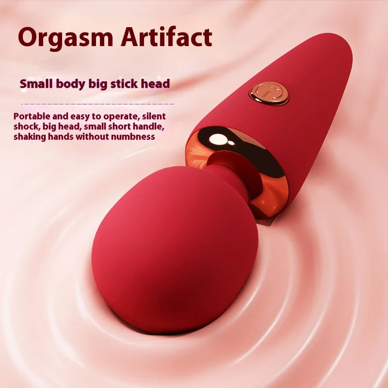 Mini AV Stick Vibrator for Women USB Charging Portable Adult Magic Wand Ice Cream Vibrator 10 Frequency Vibrating Sex Toys
