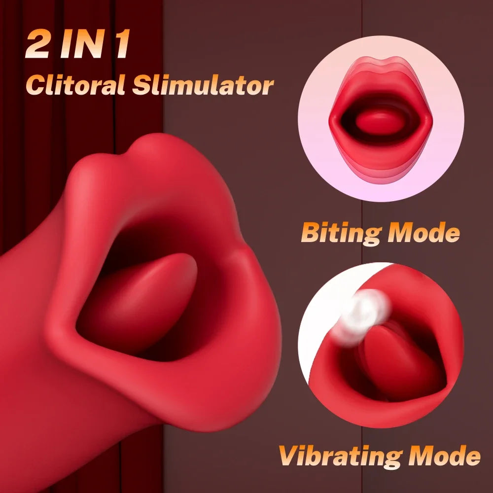 Sex Toys For Women Dildo Vibrator Tongue Licking Sucking G Spot Vibrator Nipple Clit Vibrations Stimulator Female Masturbation
