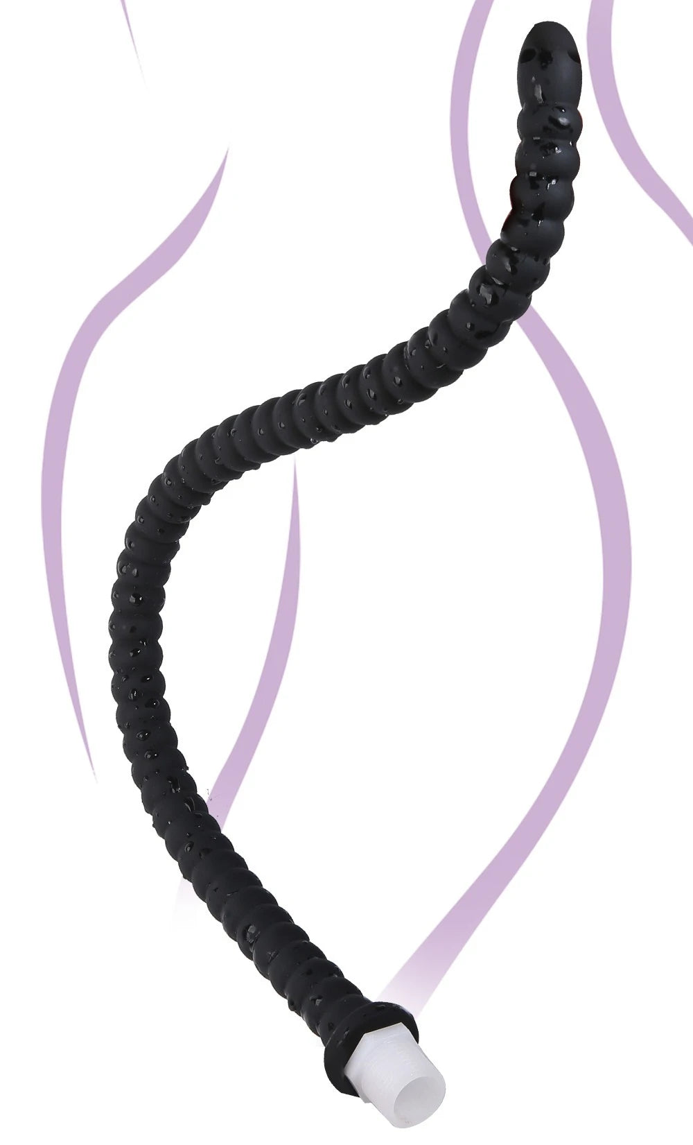 Long Silicone Butt Plug Vaginal Douche Tail Plug Accessory Suitable for Couples Deep Penetration Experience Adult Sex Toys 18+