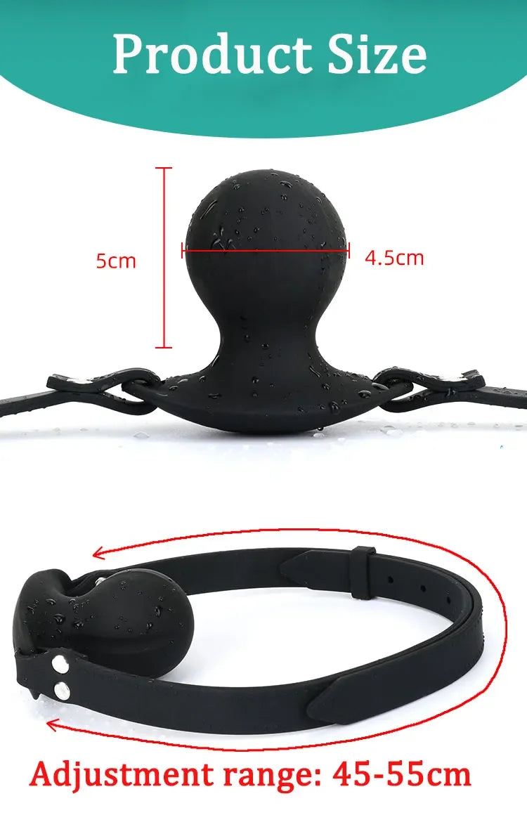 Sex Games Wireless Remote Control Electric Shock Open Mouth Gag Bondage Slave Ball Gag Erotic Sex Toys For Woman Couples Adult