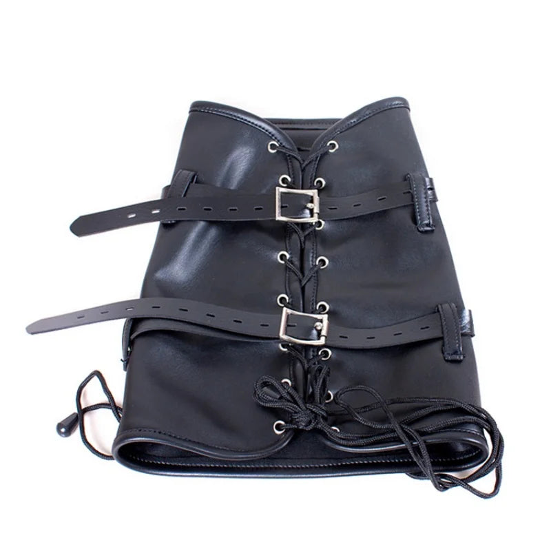 BDSM Leather Calf Cuffs Bondage Accessories with Fetish Restraint Bag Belts for Couple Orbs Vagina Clitoris Stimulator Sex Toys