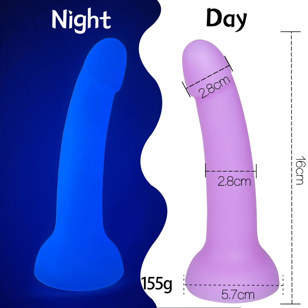 Realistic Luminous Dildo Powerful suction cup Adult games Huge Penis Big dick Female Masturbation Device Erotic Sex Toys for Cou