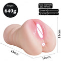 Realistic Headed Toy, TPE Material, 3D Cup, Bergamot, Anal Tightness Male Masturbator, Pocket Cat, Anal Sex, Portable Light 18+