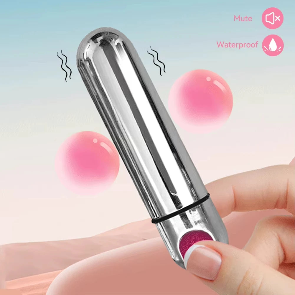 Mini Bullet Vibrator for Women Clitoris & G-spot Stimulator Vibrator Beginner Vaginal Anal Massage Sex Toy