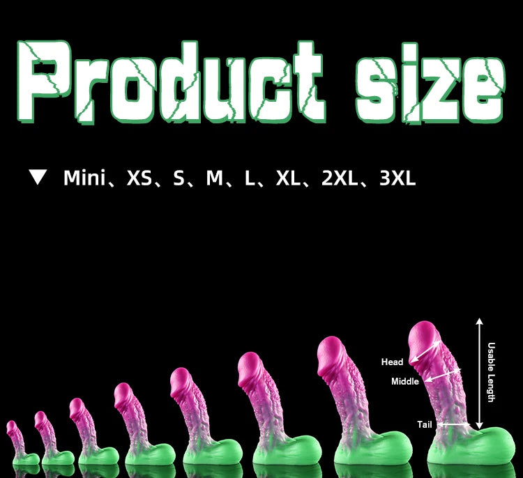 Nothosaur Goblin Soft Silicone Realistic Penis Dildo Women G Spot Stimulation Females Fake Big Dick Suction Cup Dildo Sex Toy