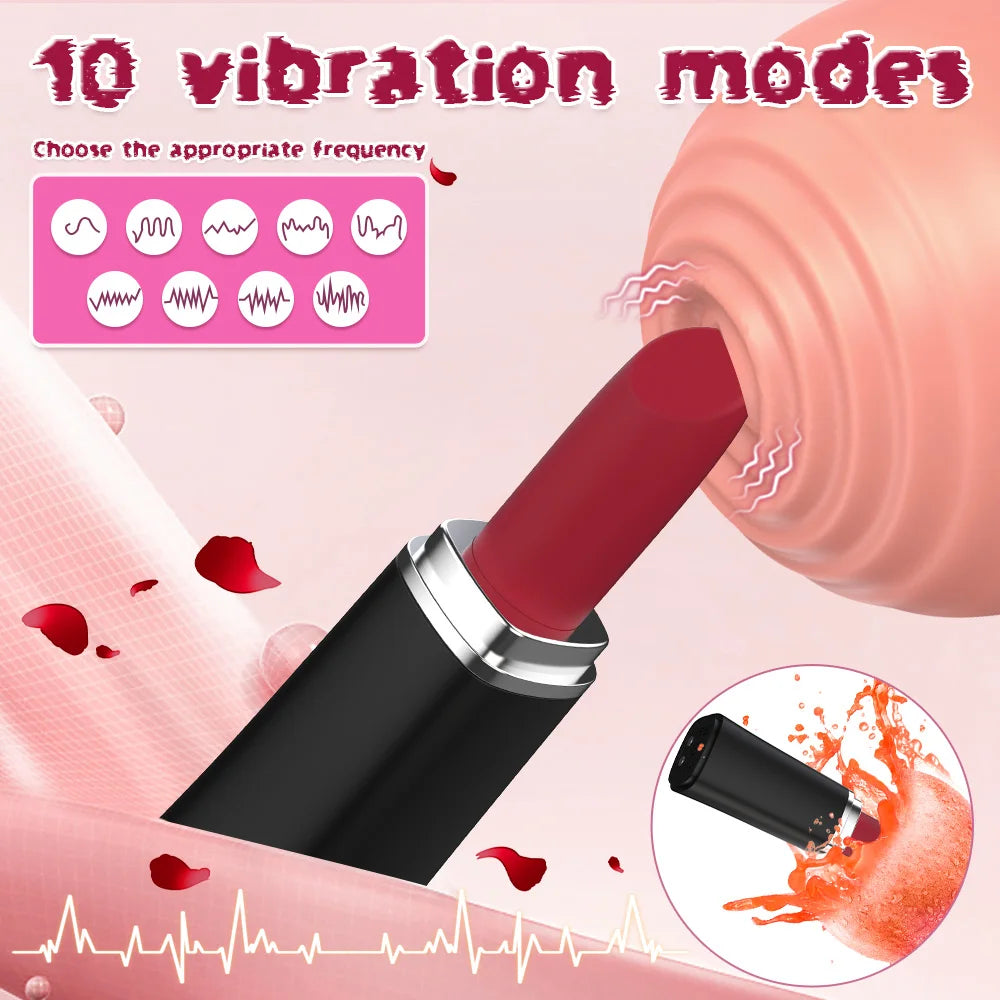 Adult Toys Mini Lipstick Vibrator for Women Masturbation Vibration Nipple Clitoral Vagina Stimulation Female Sex Toys Adults 18