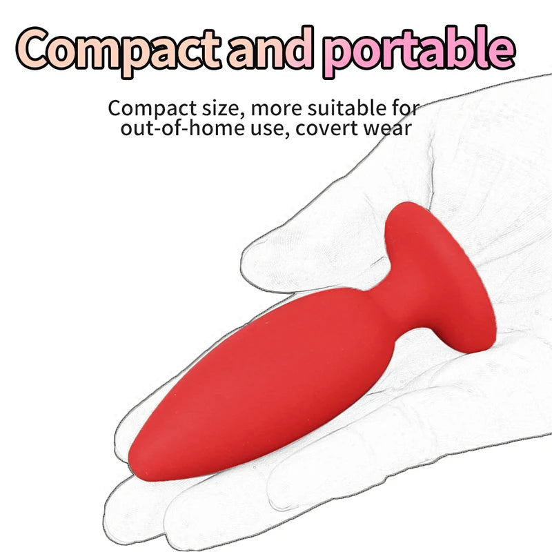 Silicone Anal Plug For Women Anal Vaginal Expander Bottom with colored diamonds Sex Toy Adults Games Couple Tool Erotic Products