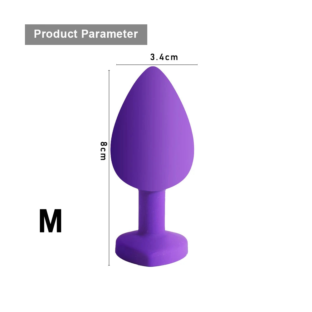 S/M/L Sexy Toys Anal Plug Butt Vibrator Women/Men Soft Silicone Erotic Anal Plug Training Adults Sex Toys for Couple Women Gay