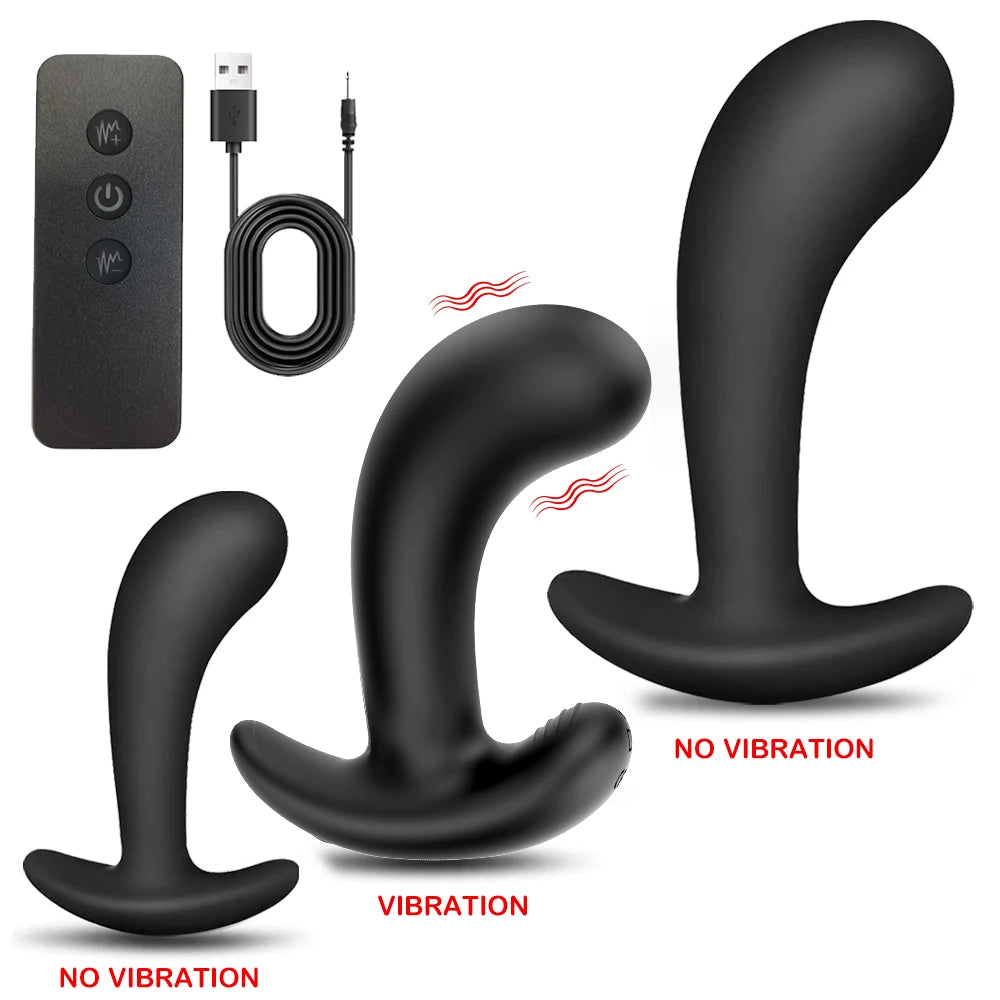 Silicone Anal Plug Vibrator Adult Sex Toys For Women Men Gay Butt Plug Wearable Prostate Massager Dildo Masturbator Sex Machine