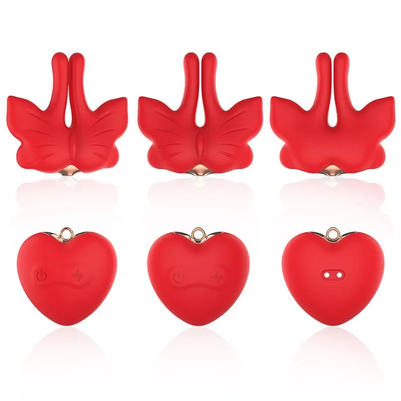 Nipple Clamp Vibrator Breast Stimulatior Magnetic Nipple Clip Sex Toys Necklace for Clitoris Anal Erotic Toys Adults for Couples
