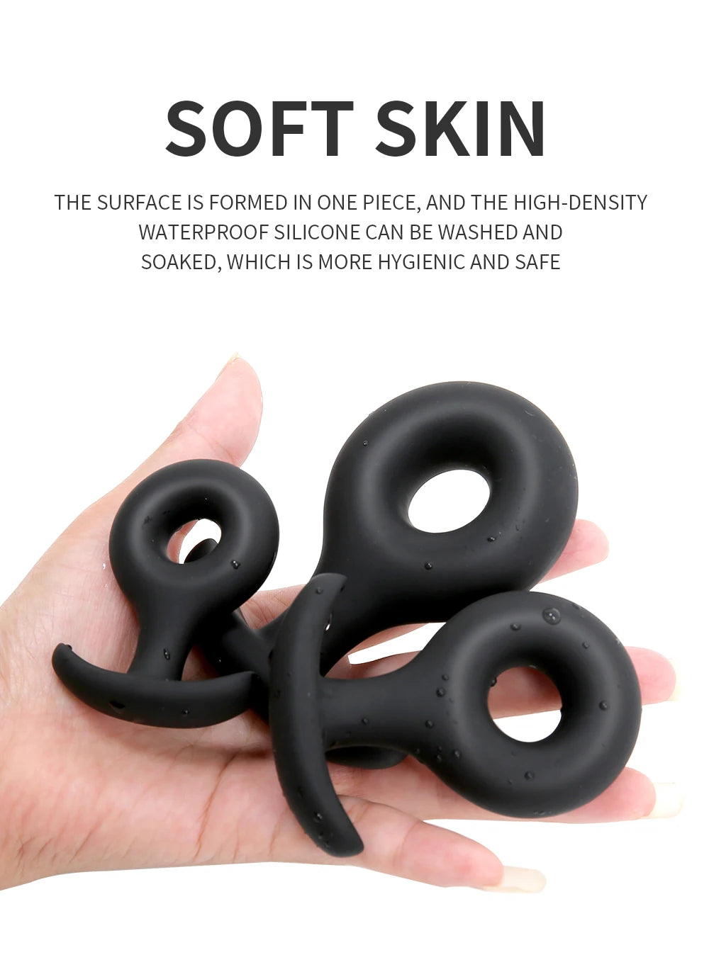 Hollow Wearable Soft Small Silicone Anal Plug Dildo Butt Plug Sex Toys for Adult Beginner Anus Trainer Anal Toy for Men Sex Shop