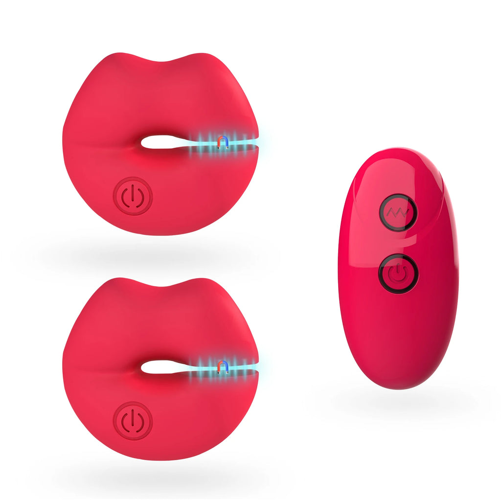 Vibrating Nipple Clamps Vibrator 9 Vibration Modes Magnetic Nipple Stimulation BDSM Adult Sex Toys for Women Couples Pleasure