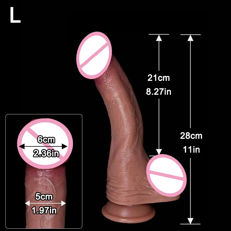 Oversized Realistic Dildo with Thick Glans Big Penis Adult Suction Cup Anal Sex Toys for Couples Vagina Penis Adult Sex Toys For