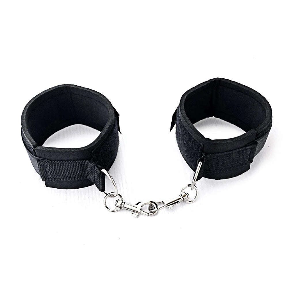 BDSM Adult SM Sex Restraint Handcuffs Slave Tools Bdsm Sexy Wrist To Ankle Cuffs Open Leg Hand Toys Bondage For Couples 18+