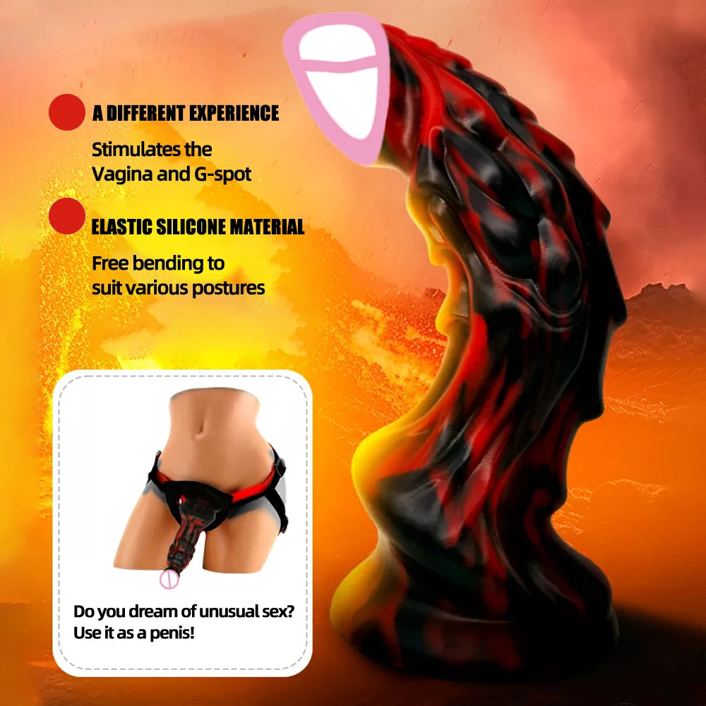Realistic Monster Dragon Dildo for Women Monster Big Dick Soft Penis Anal Plug Prostate Massager Sexy Adult Toy for Female Male