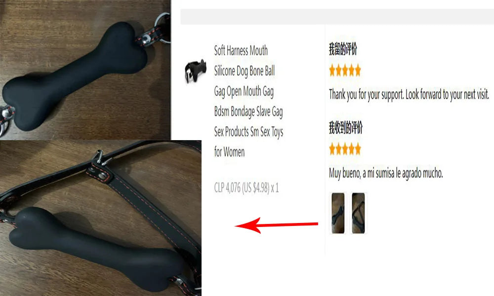 Soft Harness Mouth Silicone Dog Bone Ball Gag Open Mouth Gag Bdsm Bondage Slave Gag Sex Products Sm  Sex Toys for Women