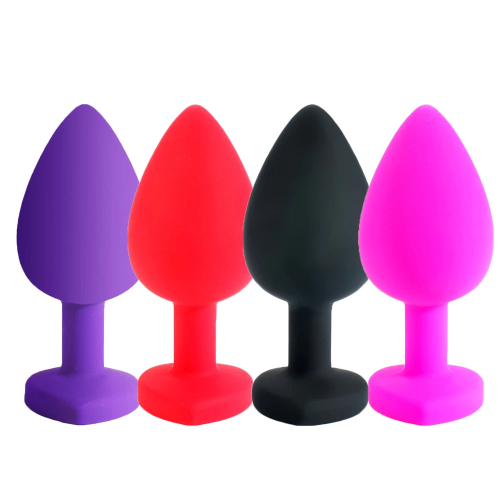 S/M/L Sexy Toys Anal Plug Butt Vibrator Women/Men Soft Silicone Erotic Anal Plug Training Adults Sex Toys for Couple Women Gay