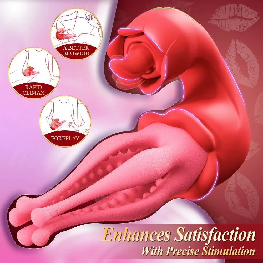 Couples' Sex Toys Male Penis Exerciser Female Clitoral Stimulator 3 in 1 Multi-Power Modes Unisex Masturbation Tool
