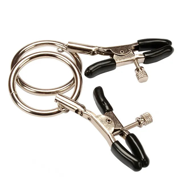 Bdsm Bondage Choker Collar with Nipple Clamp Breast Clip Chain Fetish Slaves Flirt Adult Games Erotic Tools Sex Toys for Couples