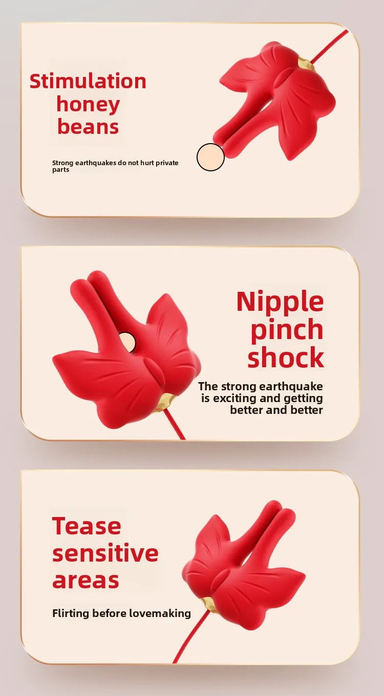 Nipple Clamp Vibrator Breast Stimulatior Magnetic Nipple Clip Sex Toys Necklace for Clitoris Anal Erotic Toys Adults for Couples