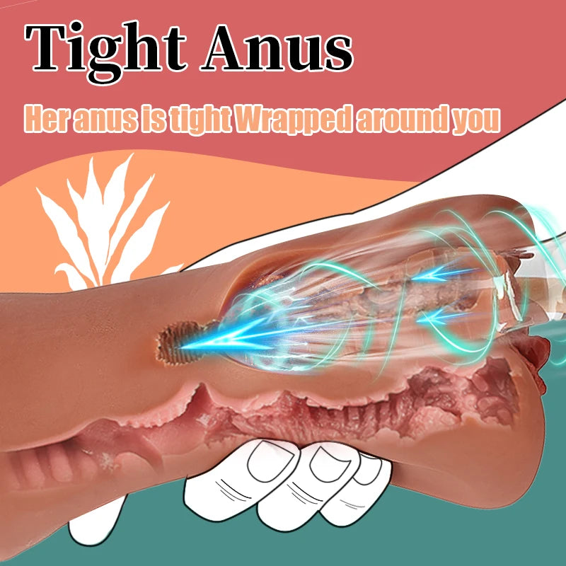 Artificial Vagina Pussy Vagina Sextoys Silicone Male Masturbators for adults 18 sucking machine sexulaes toys Sex Toys for Men