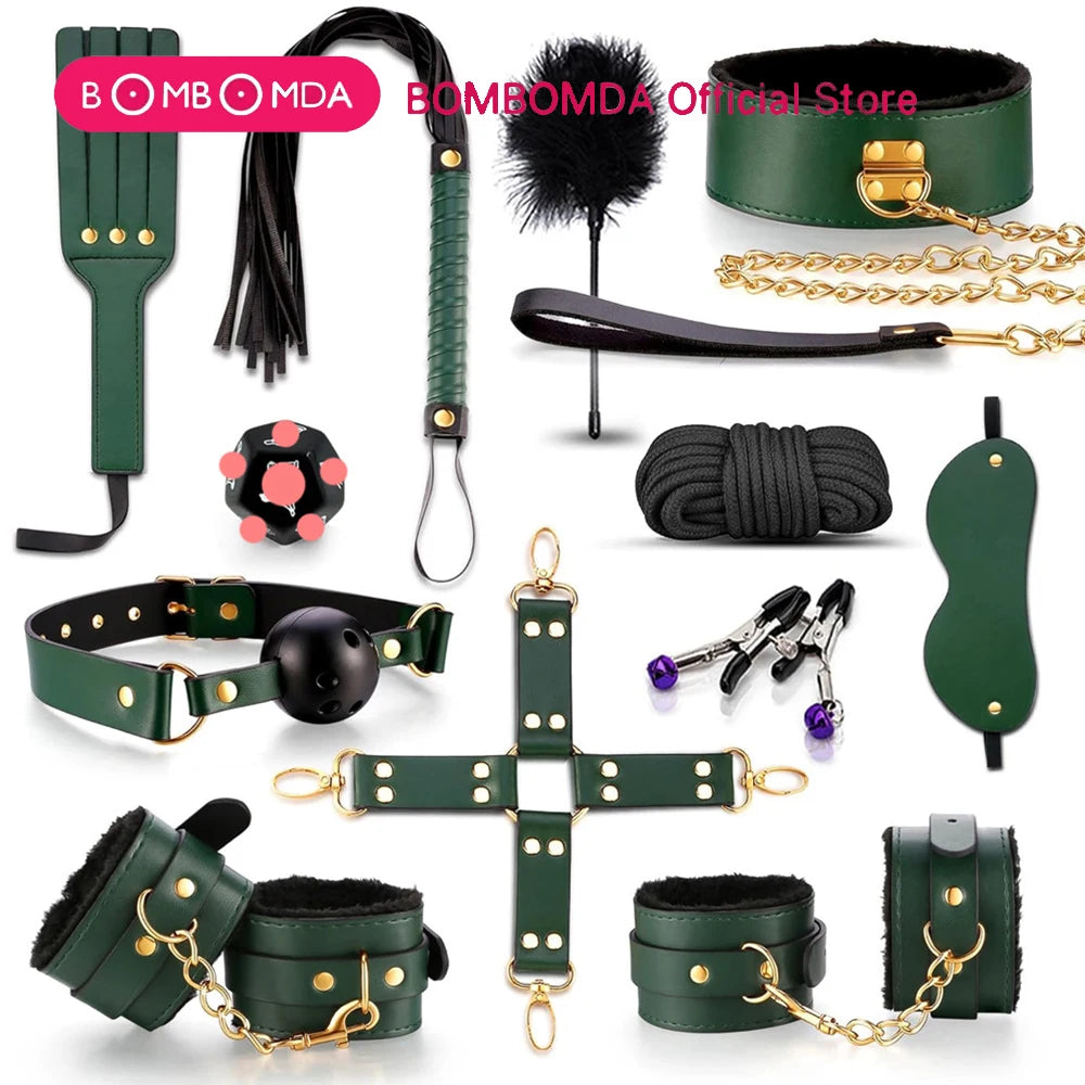 BDSM Adjustable Straps Bed Restraints Sex Bondage Kit For Couple Handcuffs Ankle Cuffs With Bondage Set SM Adult Games Sex Toys