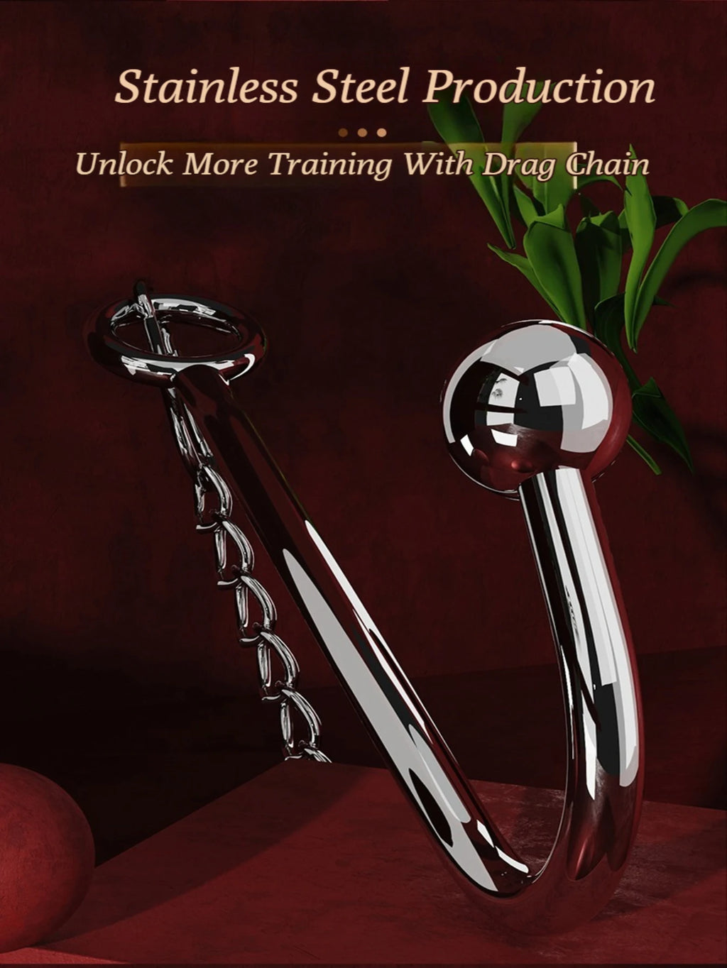 Steel Anal Hook Sex Bondage Set BDSM Adjustable Leather Collar Restraints For Adults SM Game Couples Hook Anal Sex Toys