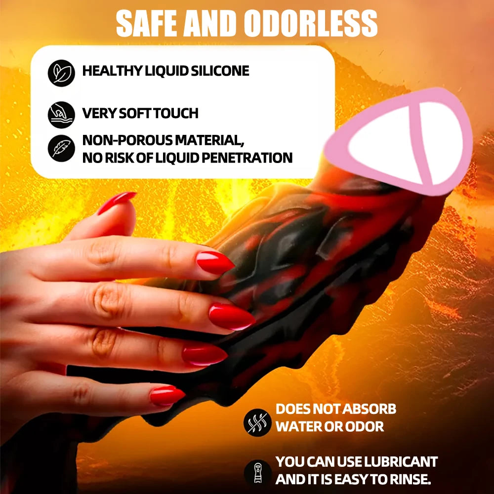 Realistic Monster Dragon Dildo for Women Monster Big Dick Soft Penis Anal Plug Prostate Massager Sexy Adult Toy for Female Male