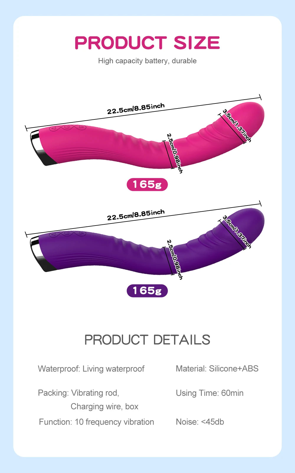 Long Vibrator Dildo Sex Toys For Women Powerful Vibro Magic Wand Clitoris And G Spot Stimulator Female Masturbation Adult Goods