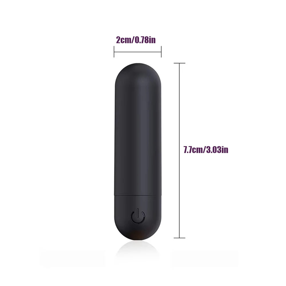 Mini Bullet Vibrator for Women Clitoris & G-spot Stimulator Vibrator Beginner Vaginal Anal Massage Sex Toy