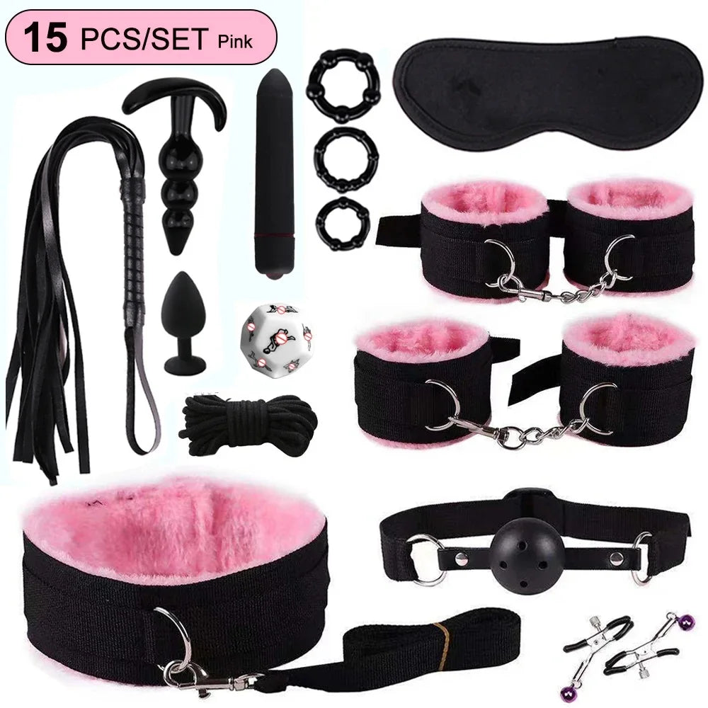 Sex toys for women BDSM sexual couples kit erotic accessories handcuffs for session Anal plug sex game Adult Sexy Toys sexy shop