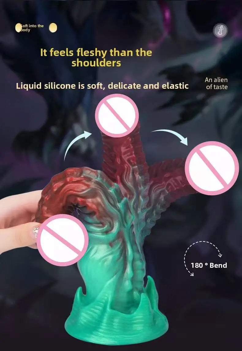 New special-shaped silicone dildo, suitable for women's utensils sm sex, sex toys, adult products, anal plug expansion