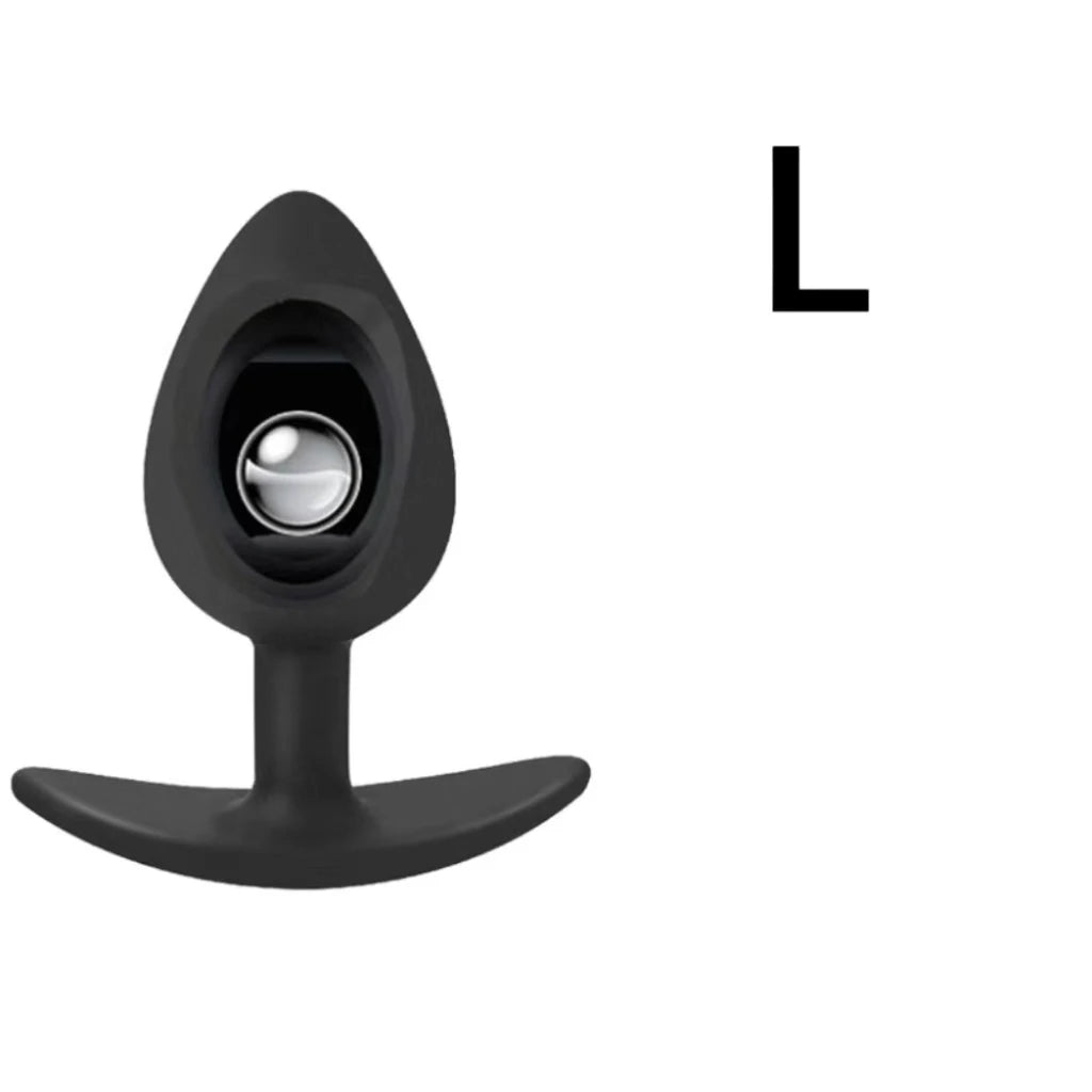 1pc Silicone Anal Plug Built-in Balls, Beginner to Senior Size, Buttocks G-Spot Massage, Adult Sex Toys